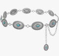 Turquoise chain belt