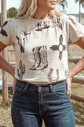 Retro western top