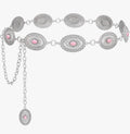 Pink western chain belt
